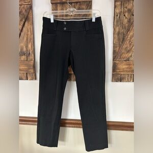 Banana Republic The Sloan Fit Black Stretch Dress Pants Ankle Womens Size 4